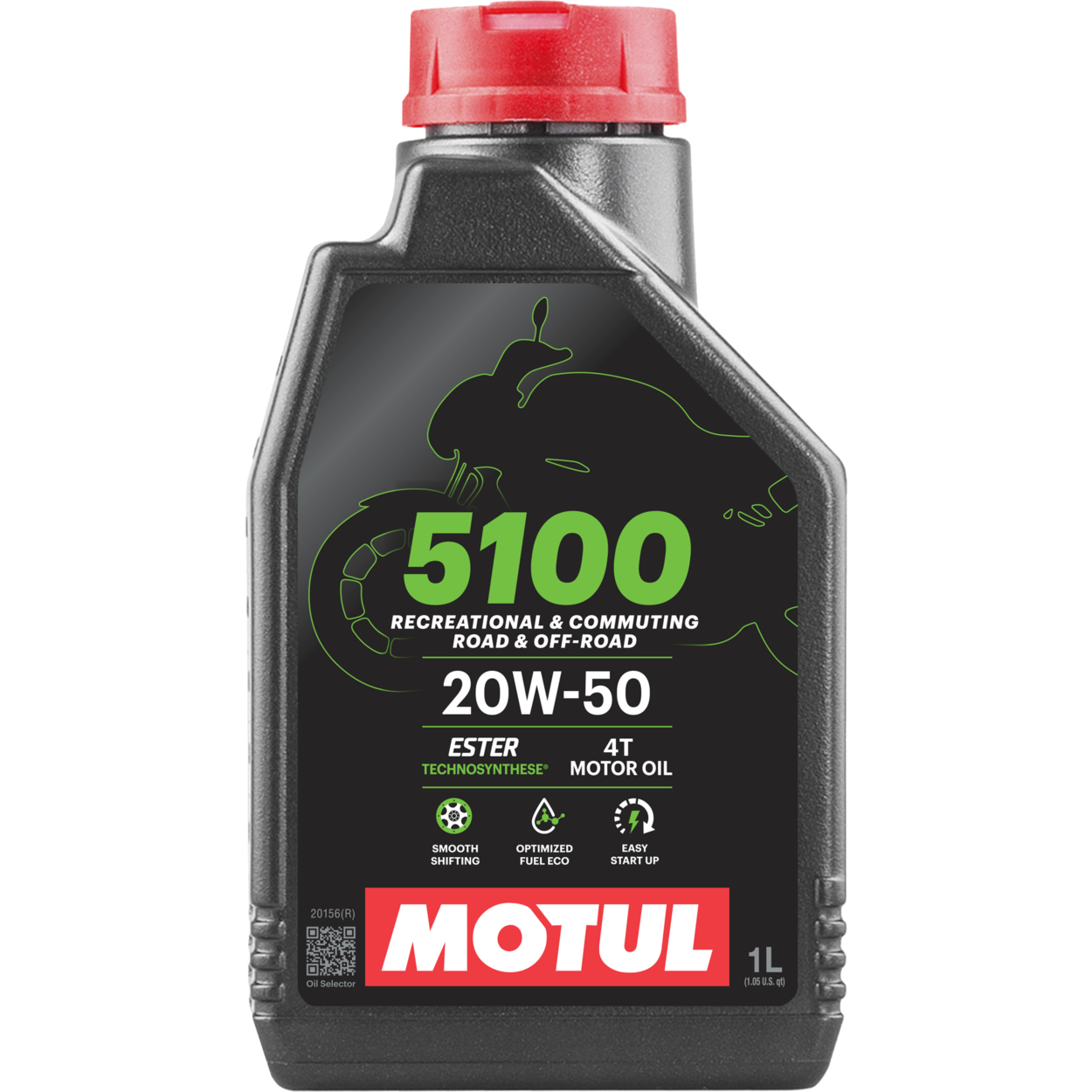 Aceite de motor MOTUL 5100 4T 20W-50 SEMISINTÉTICO 1 L