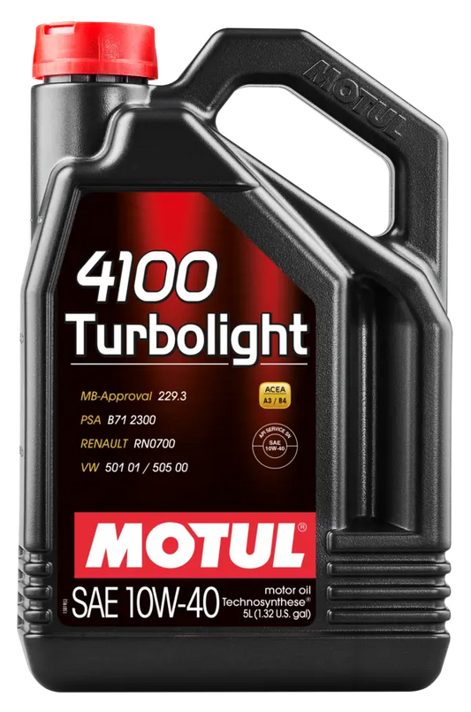 Aceite Motor Motul 4100 TURBOLIGTH 10W-40 Sintético 4L